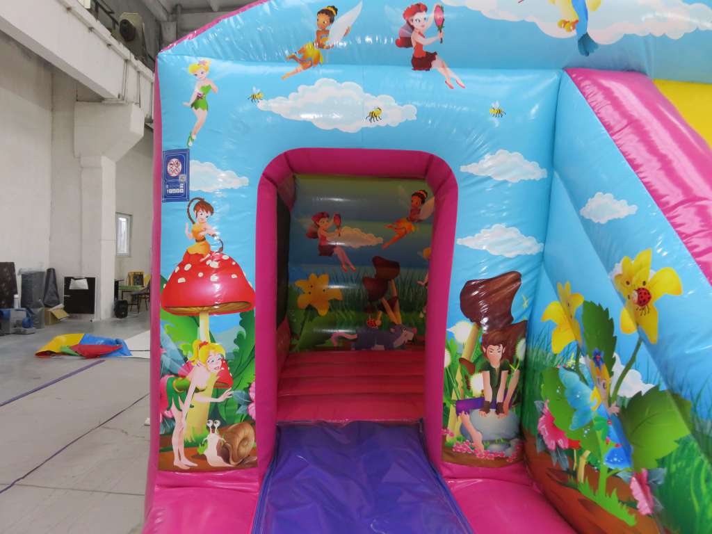 Fairies Front Slide Combi Bouncing Castle for Hire
