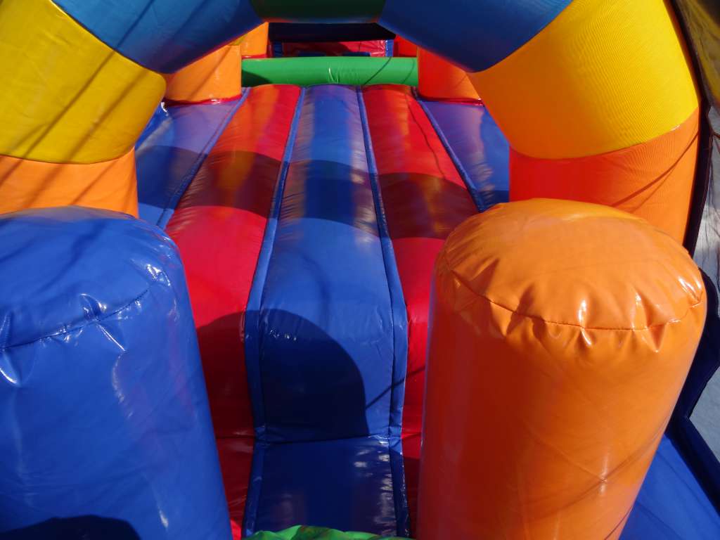 52 ft Inflatable Fun Run for Hire - Raised Crawl area