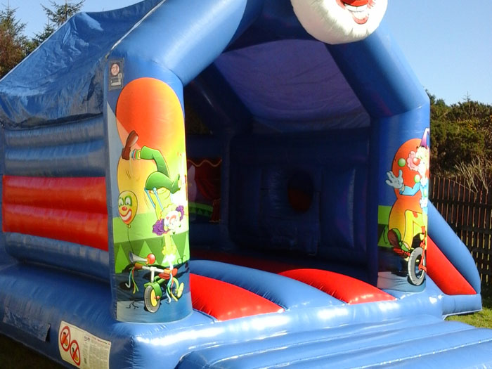 Clown Side Slide Bouncing Castle for Hire