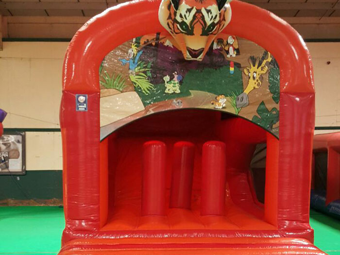 Tiger Rear Slide Combi Bouncing Castle for Hire